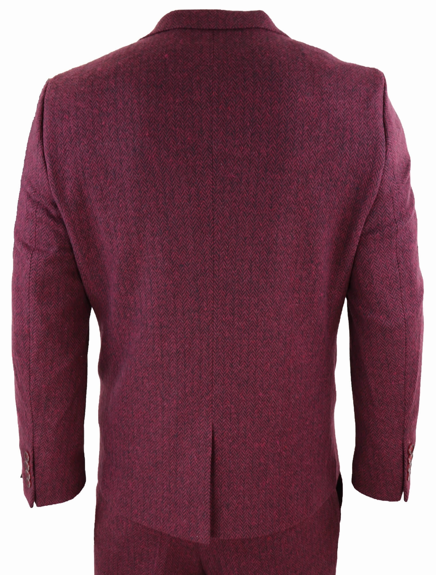 stz11 3 Piece Tweed Suit Herringbone