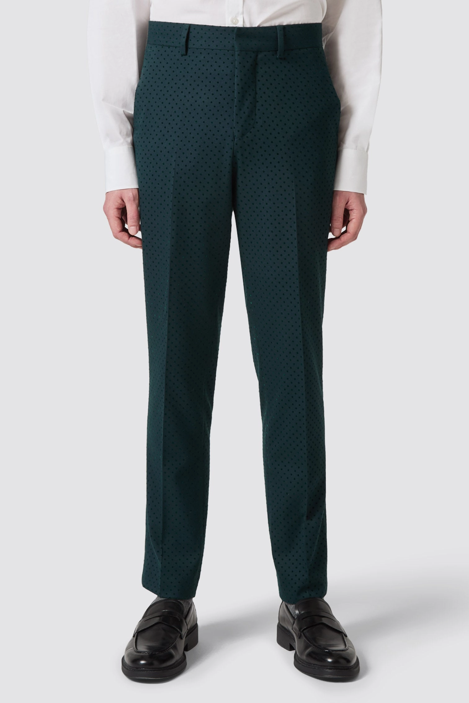 Sullivan Slim Fit Green Polka Dot Suit - ARCHIVE