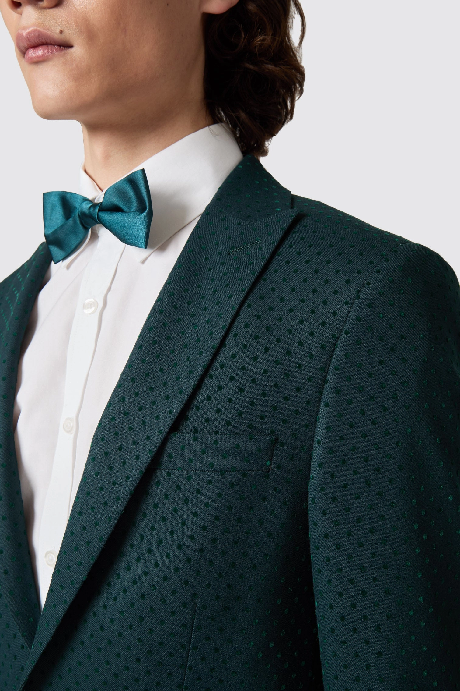 Sullivan Slim Fit Green Polka Dot Suit - ARCHIVE
