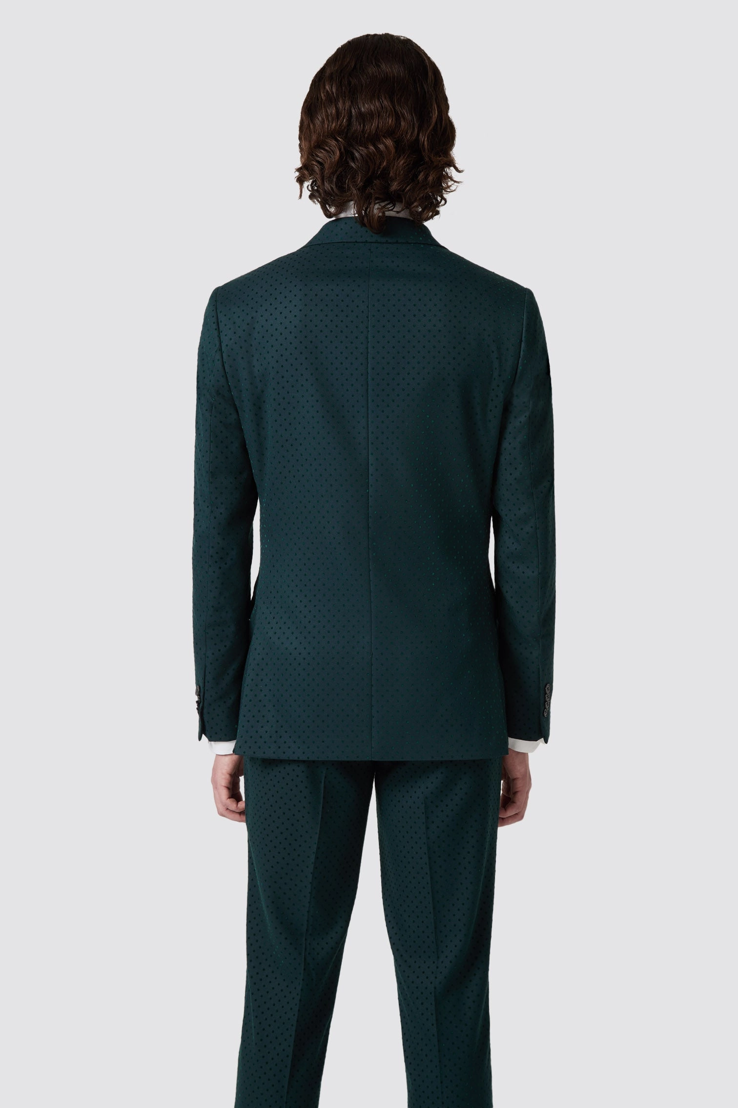 Sullivan Slim Fit Green Polka Dot Suit - ARCHIVE