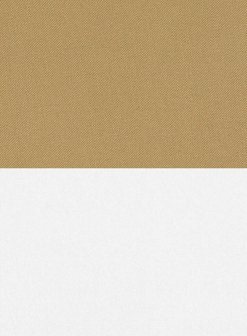 White Khaki Cotton Suit